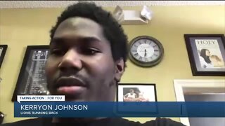 Kerryon Johnson talks about Players Coalition seeking to end police immunity