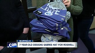 7-year-old's "hat trick" with Sabres helps raise money for Roswell