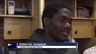 Kerryon Johnson ready for the Packers, not for the cold