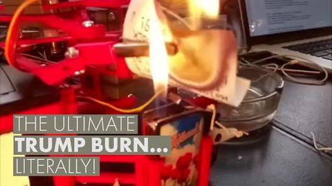 Mystery savior invents epic Trump burn machine