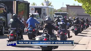 Ride for 22 raises awareness of veteran suicide