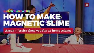 Anson Wong, boy genius, makes magnetic slime | Anson's Answers