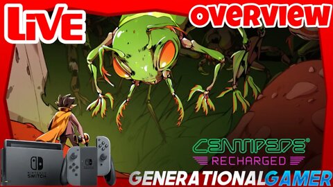 Centipede: Recharged on Nintendo Switch (Live Overview)