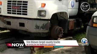 Tire thieves target Martin County trucks