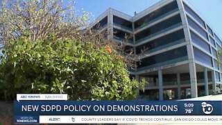 New SDPD policy on public demonstrations