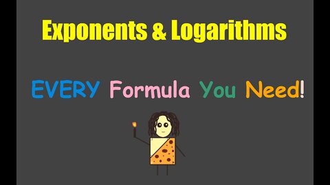 Exponents & Logarithms Formulas CHEAT SHEET