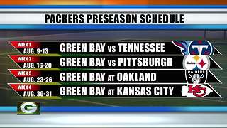 Green Bay Packers announce 2018 preseason schedule