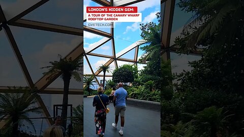 London's Hidden Gem: A Tour of the Canary Wharf Roof Garden #shorts #shortswithcamilla #london