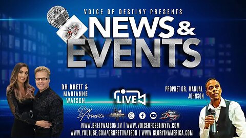 News & Events! Dr. Brett & Marianne Watson - With Dr Manuel Johnson