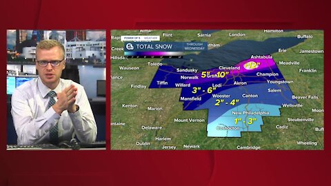 Tuesday morning update on winter storm