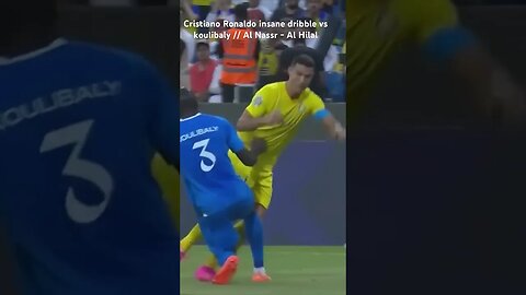 Cristiano Ronaldo insane dribble vs koulibaly // Al Nassr - Al Hilal #football #ronaldo