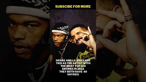 Drake And Lil Baby Are Tied As Top 100 Artist