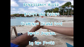The Foots visit Flamingo Island In Aruba!