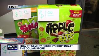 How to save by grocery shopping at the dollar store