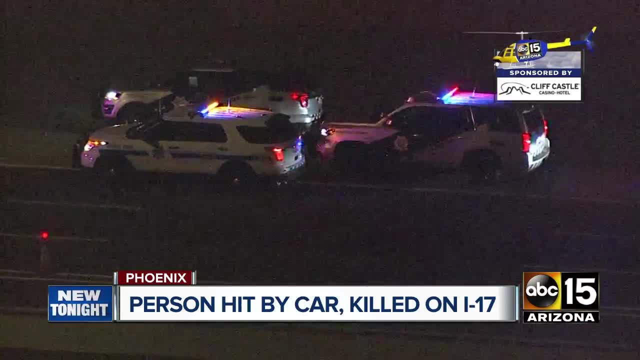 Person, struck and killed on I-17