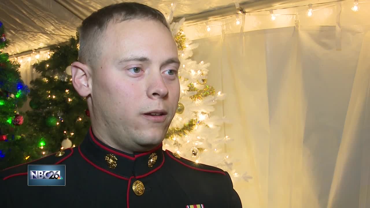 Veteran surprises family