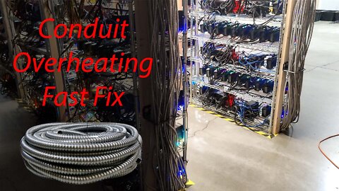 Bitcoin Farm - Conduit Overheating, Quick Fix, Impact on Watts