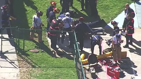 Texas girl rescued from storm drain after falling in head first on elementary school campus