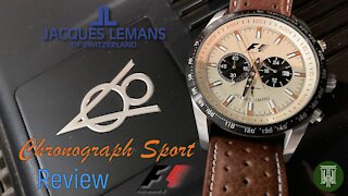 Jacques Lemans Formula-1 100m ChronoSport Watch - Review (F5018 / Seiko VD53B)