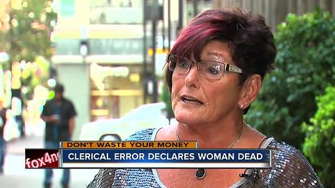 Woman declared dead by Social Security