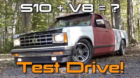 The Newly FUEL INJECTED V8 S10 Goes For A Test Drive (w/ Exhaust Clips)! S10 Restomod Ep.21
