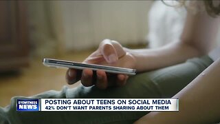 42 percent of teens don't want their parents posting about them on social media