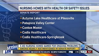 Maryland nursing homes named in Senate report for ongoing problems