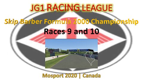 Race 9 - 10 | JG1 Racing League | Skip Barber Formula 2000 | Mosport | Canada