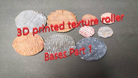 3D printed texture rollers. easy and realistic stone and wood