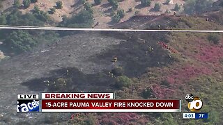 Fire starts near Pauma Valley country club