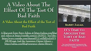 The Effect of the Tort of Bad Faith