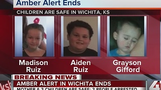 AMBER Alert canceled for missing Wichita children; 2 suspects in custody