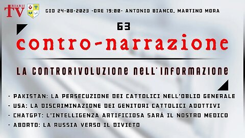 CONTRO-NARRAZIONE NR.63 - ANTONIO BIANCO, MARTINO MORA
