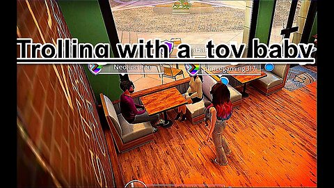 Avakin life: Trolling with a toy baby in game