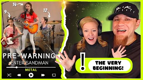 PRE-WARNING (as kids) "Enter Sandman" (The Beginning!) // Audio Engineer & Wifey 🥷🏻 React