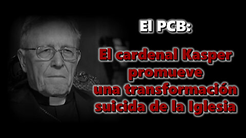 El PCB: El cardenal Kasper promueve una transformación suicida de la Iglesia