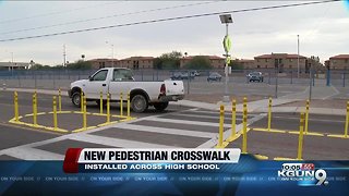 New crosswalk installed across Sunnyside High School