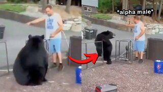 Man Protects Family from Wild Animal