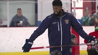 Florida Panthers forward Anthony Duclair visits young skaters