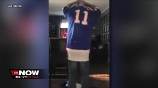 Bills fan goes through quarterback jerseys to show turnover