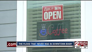 Businesses worried public doesn't know downtown Bixby wasn't damaged by flood