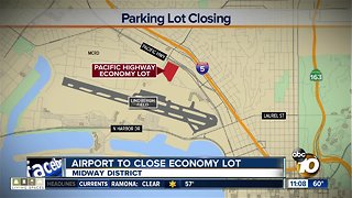 Airport closes economy parking lot