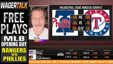 Texas Rangers vs Philadelphia Phillies Prediction & Picks | MLB Opening Day Betting Advice | Mar 30