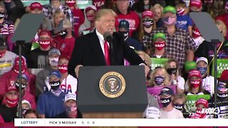President Trump holds rally in Iowa