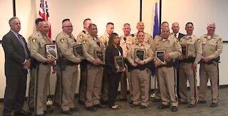 LVMPD held a ceremony to honor 22 of its officers today