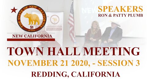 TOWN HALL MEETING, REDDING CA - 11/21/2020 - SESSION 3