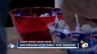 Your voice your vote: Early weekend voting begins