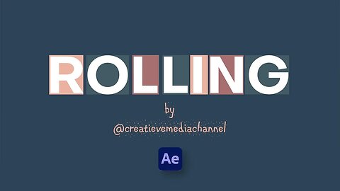 How to make a rolling text title animation in After effects
