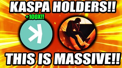 KASPA HOLDERS THIS THREAD ON KASPA!! IS A MUST READ!! *MUST WATCH!*