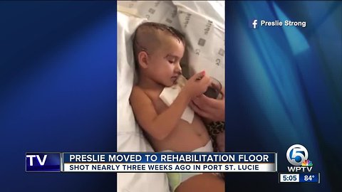 Preslie moved to rehabilitation floor